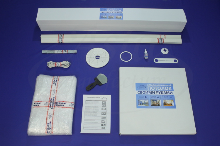 Натяжной потолок, комплект для помещения 3,9x3,0 м